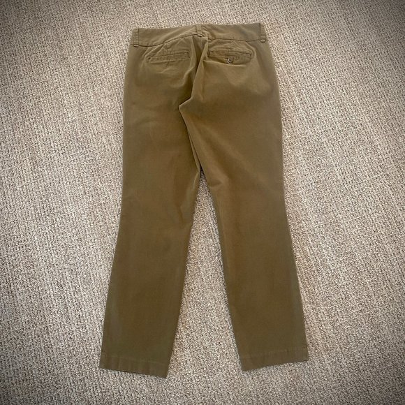 J. Crew Andie Chino Pants in Olive Moss - Picture 4 of 13